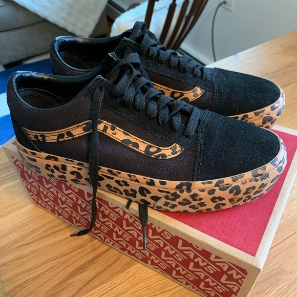 leopard print platform vans